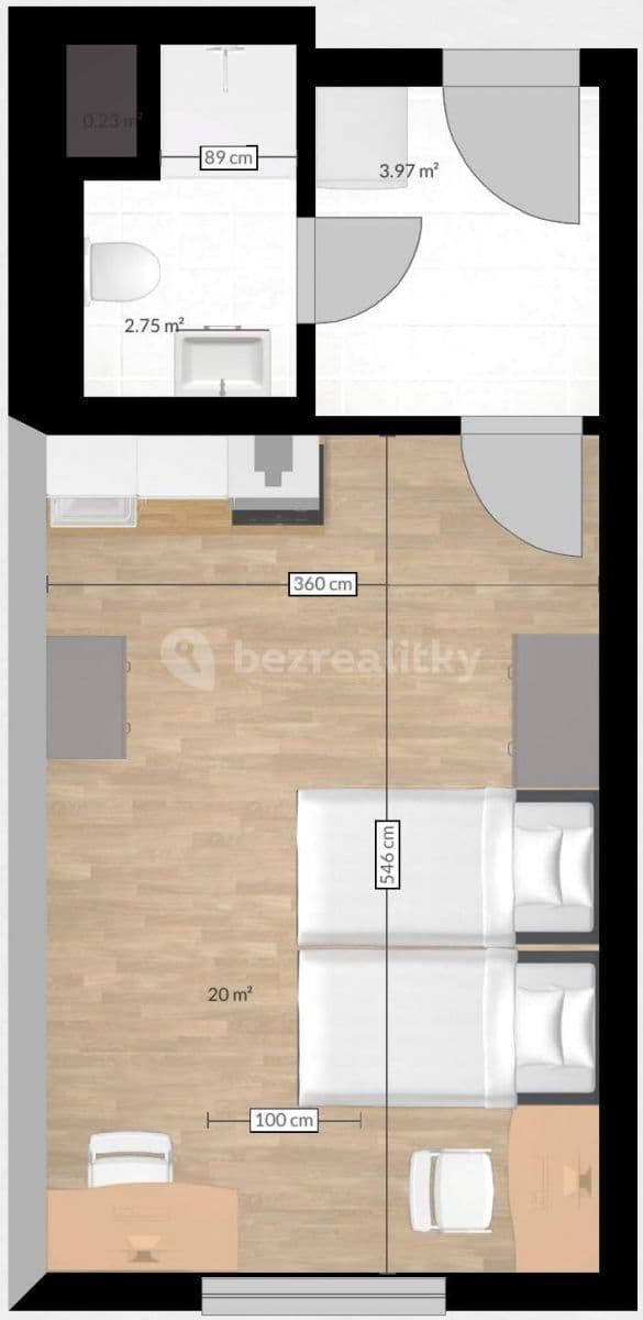 Pronájem bytu 1+kk 28 m², Plzeň, Plzeňský kraj Pronájem bytu 1+kk 28 m², Plzeň, Plzeňský kraj