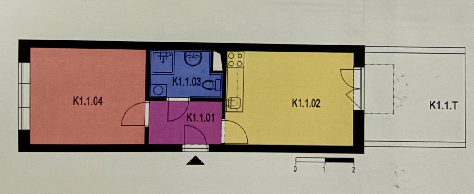 Pronájem bytu 2+kk 45 m², Václava Rady, Praha, Praha Pronájem bytu 2+kk 45 m², Václava Rady, Praha, Praha