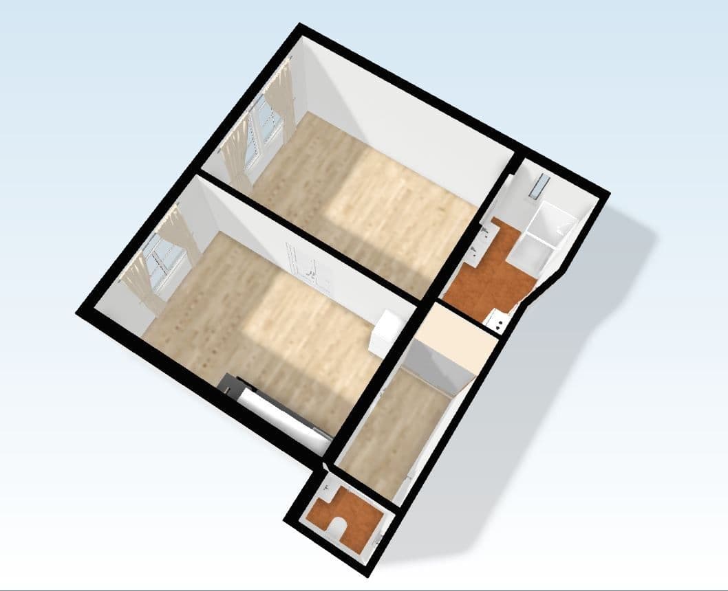 Pronájem bytu 2+kk 54 m², Táboritská, Praha, Praha Pronájem bytu 2+kk 54 m², Táboritská, Praha, Praha