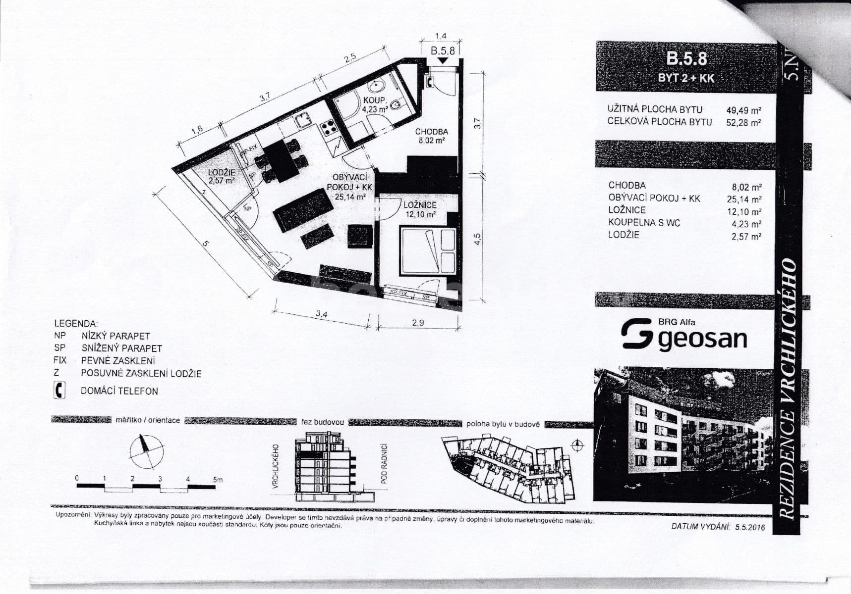 Pronájem bytu 2+kk 52 m², Pod radnicí, Praha, Praha Pronájem bytu 2+kk 52 m², Pod radnicí, Praha, Praha