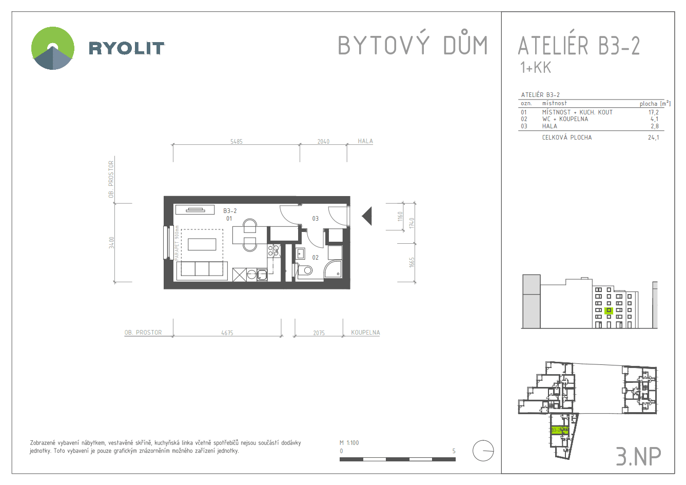 Pronájem bytu 1+kk 24 m², Mlýnská, Brno, Jihomoravský kraj Pronájem bytu 1+kk 24 m², Mlýnská, Brno, Jihomoravský kraj