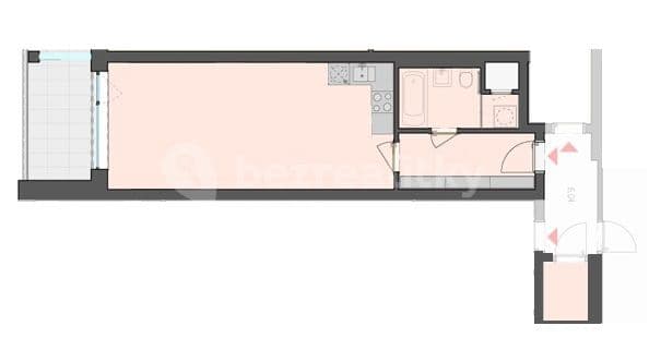 Pronájem bytu 1+kk 47 m², Řípská, Brno, Jihomoravský kraj Pronájem bytu 1+kk 47 m², Řípská, Brno, Jihomoravský kraj