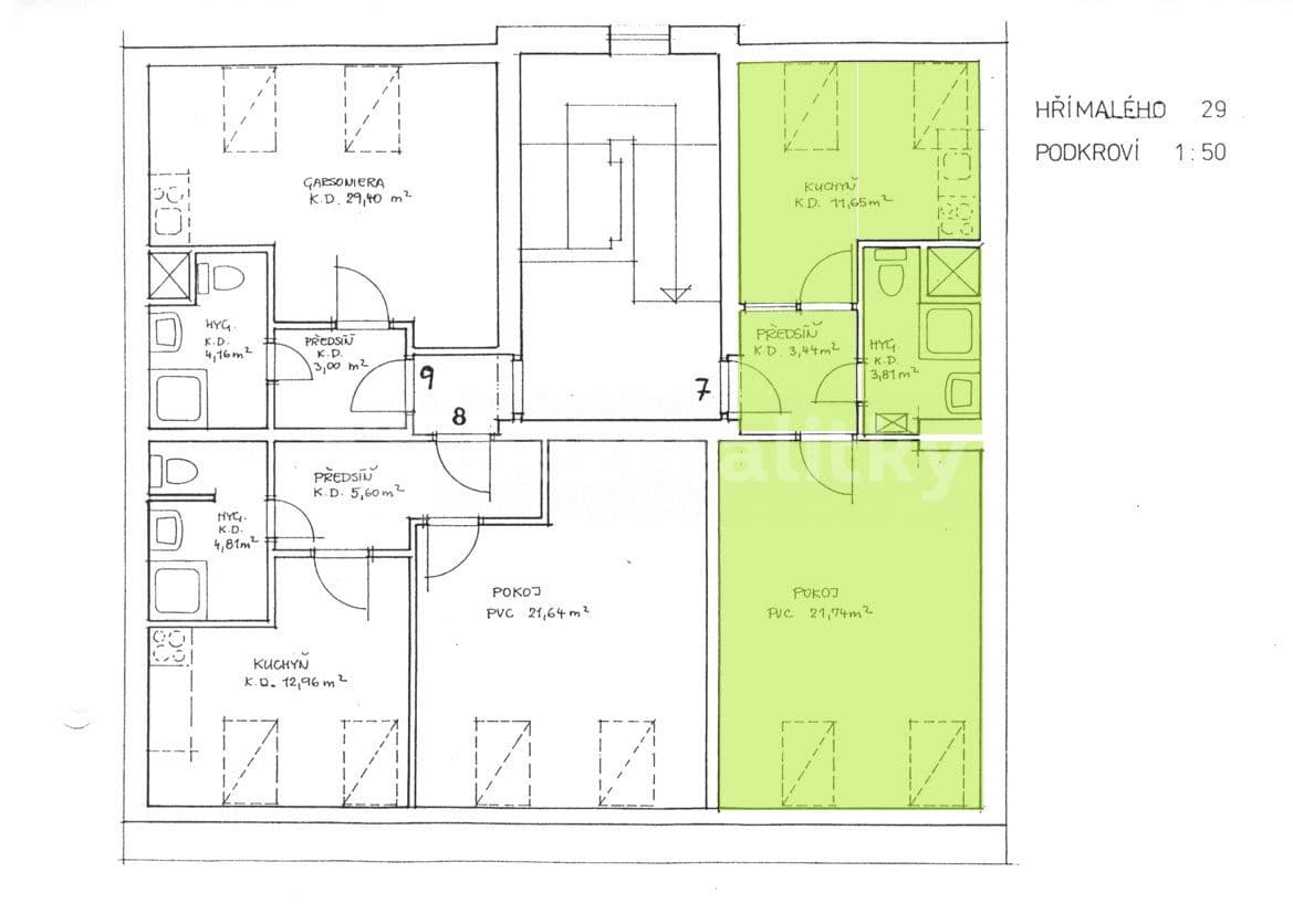 Pronájem bytu 1+1 43 m², Hřímalého, Plzeň, Plzeňský kraj Pronájem bytu 1+1 43 m², Hřímalého, Plzeň, Plzeňský kraj