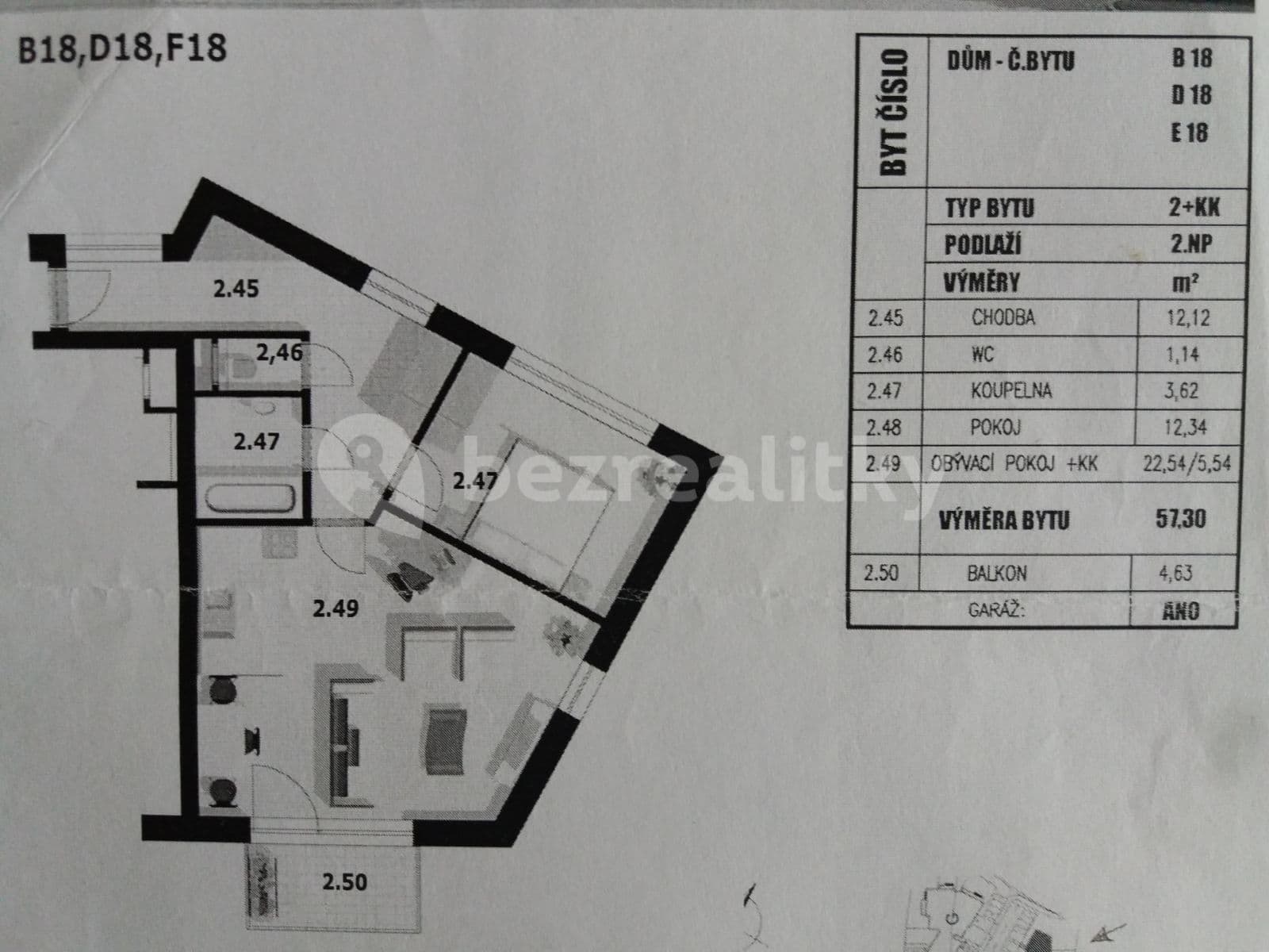 Pronájem bytu 2+kk 57 m², Blšanecká, Praha, Praha Pronájem bytu 2+kk 57 m², Blšanecká, Praha, Praha