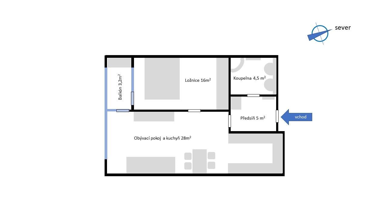 Pronájem bytu 2+kk 58 m², Pod radnicí, Praha, Praha Pronájem bytu 2+kk 58 m², Pod radnicí, Praha, Praha