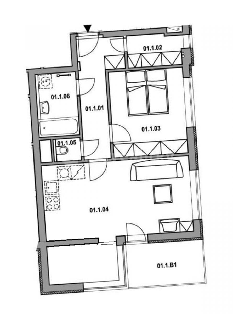 Pronájem bytu 2+kk 58 m², Laudonova, Praha, Praha Pronájem bytu 2+kk 58 m², Laudonova, Praha, Praha