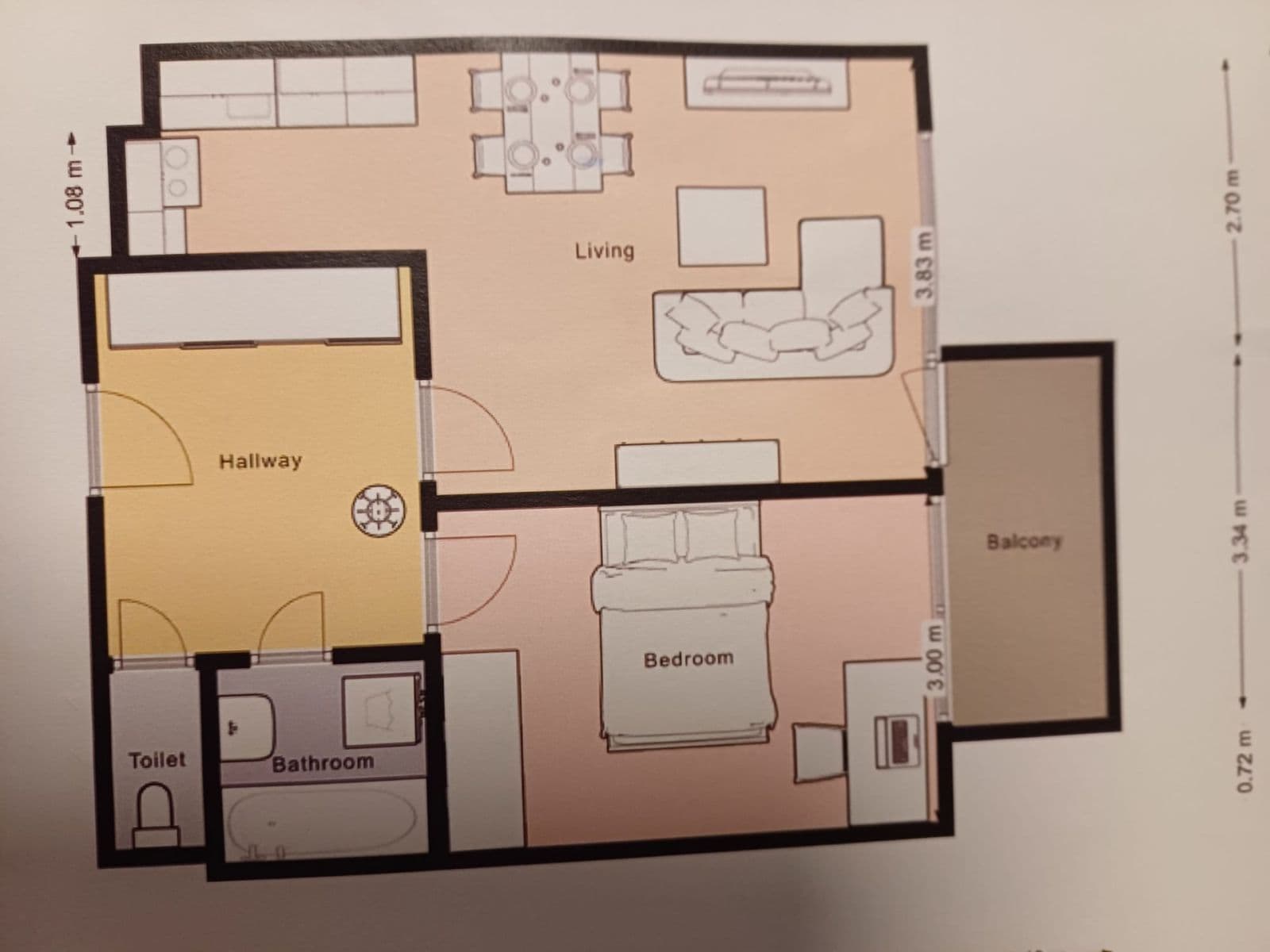 Pronájem bytu 2+kk 54 m², Osadní, Praha, Praha Pronájem bytu 2+kk 54 m², Osadní, Praha, Praha