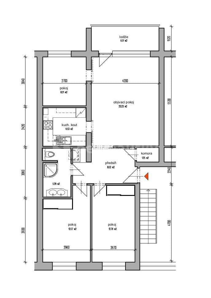Pronájem bytu 4+kk 80 m², Pod Fialkou, Praha, Praha Pronájem bytu 4+kk 80 m², Pod Fialkou, Praha, Praha