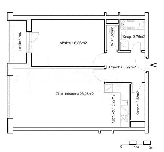 Pronájem bytu 2+kk 62 m², Nová kolonie, Praha, Praha Pronájem bytu 2+kk 62 m², Nová kolonie, Praha, Praha