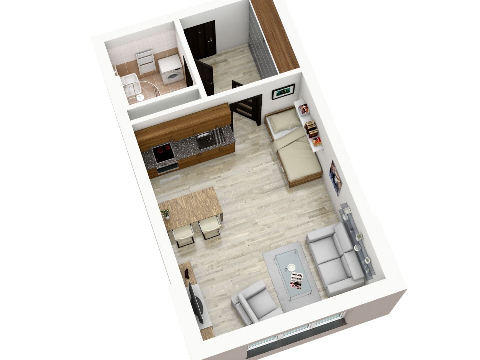 Pronájem bytu 1+kk 38 m², Kadečkové, Praha, Praha Pronájem bytu 1+kk 38 m², Kadečkové, Praha, Praha