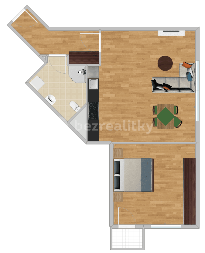 Pronájem bytu 2+kk 62 m², Kytínská, Praha, Praha Pronájem bytu 2+kk 62 m², Kytínská, Praha, Praha