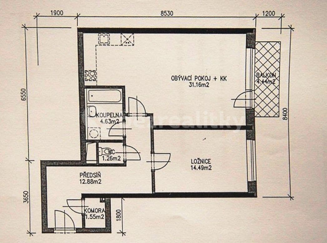 Pronájem bytu 2+kk 66 m², Budapešťská, Praha, Praha Pronájem bytu 2+kk 66 m², Budapešťská, Praha, Praha