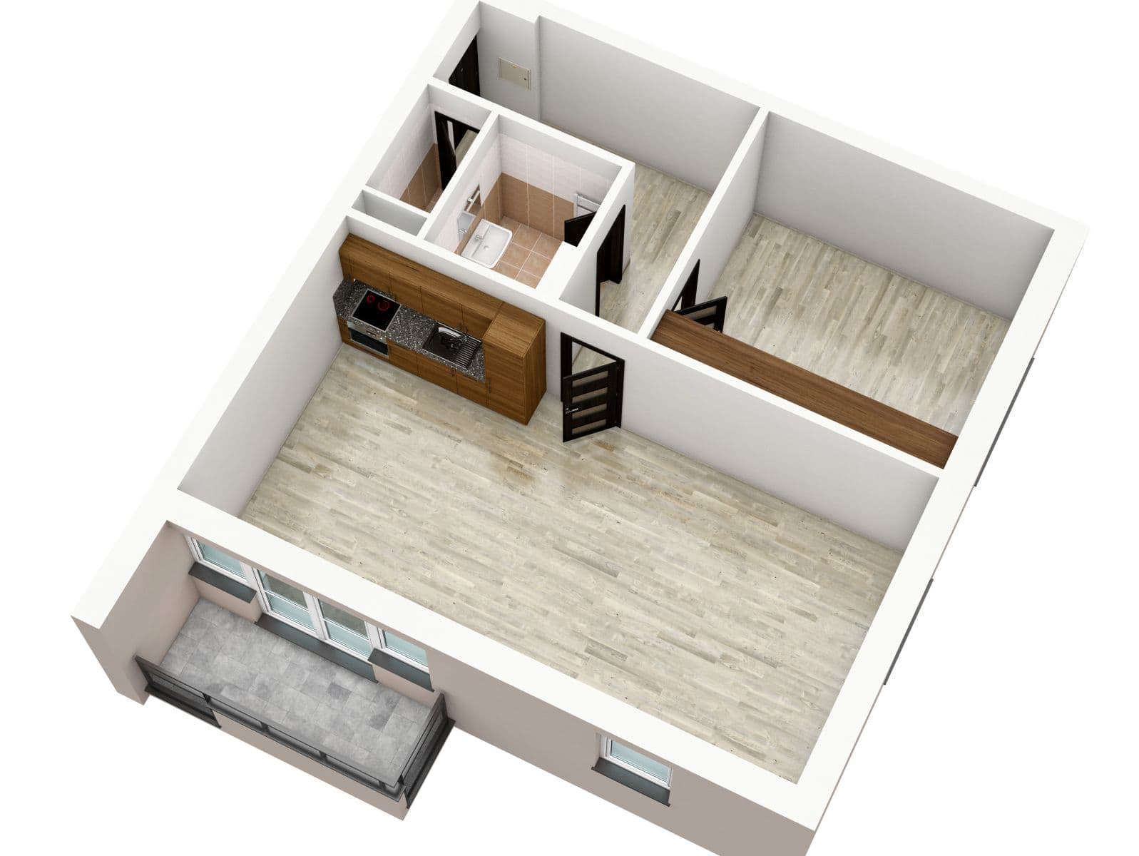 Pronájem bytu 2+kk 60 m², Kadečkové, Praha, Praha Pronájem bytu 2+kk 60 m², Kadečkové, Praha, Praha