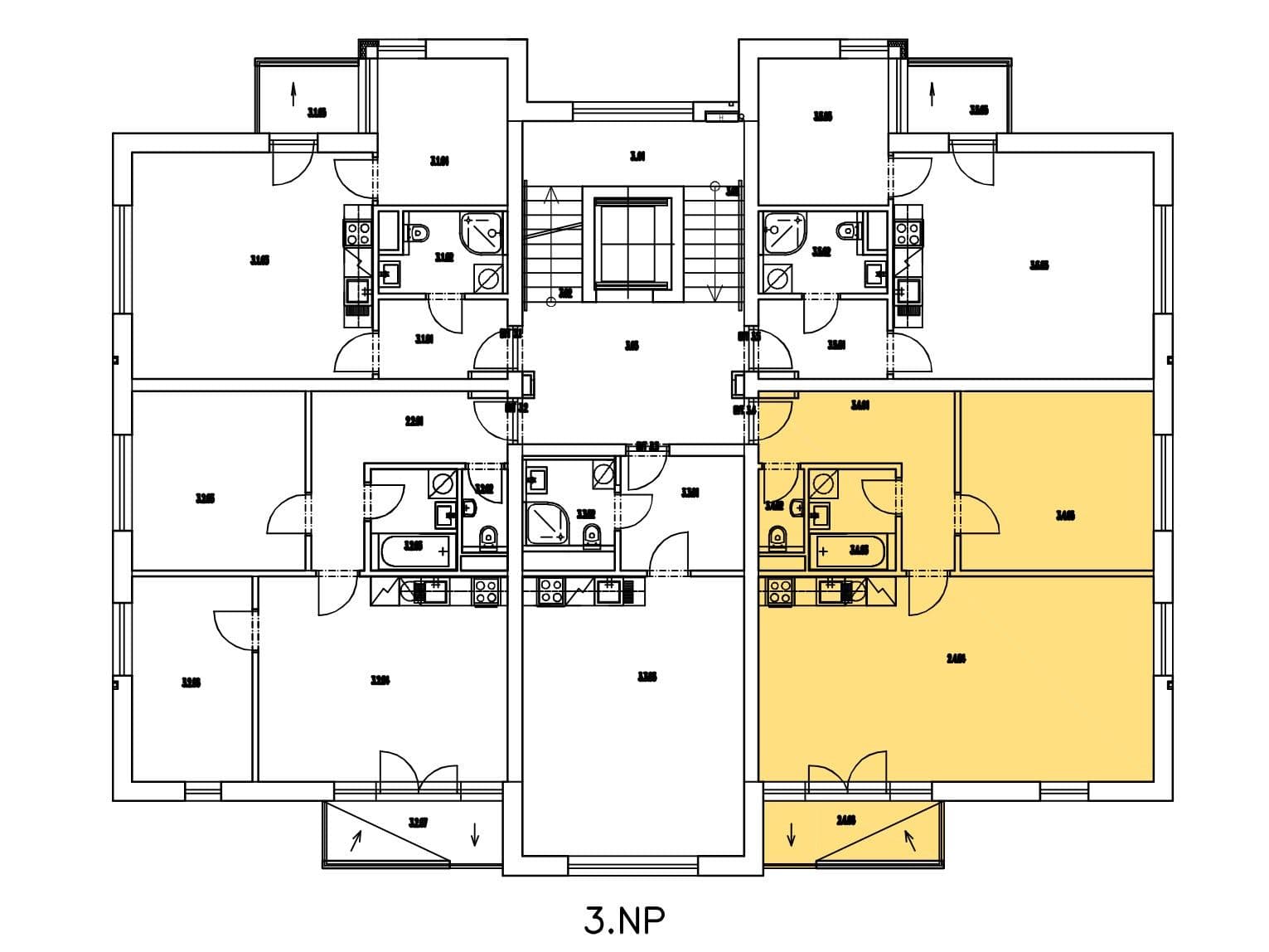 Pronájem bytu 2+kk 60 m², Kadečkové, Praha, Praha Pronájem bytu 2+kk 60 m², Kadečkové, Praha, Praha