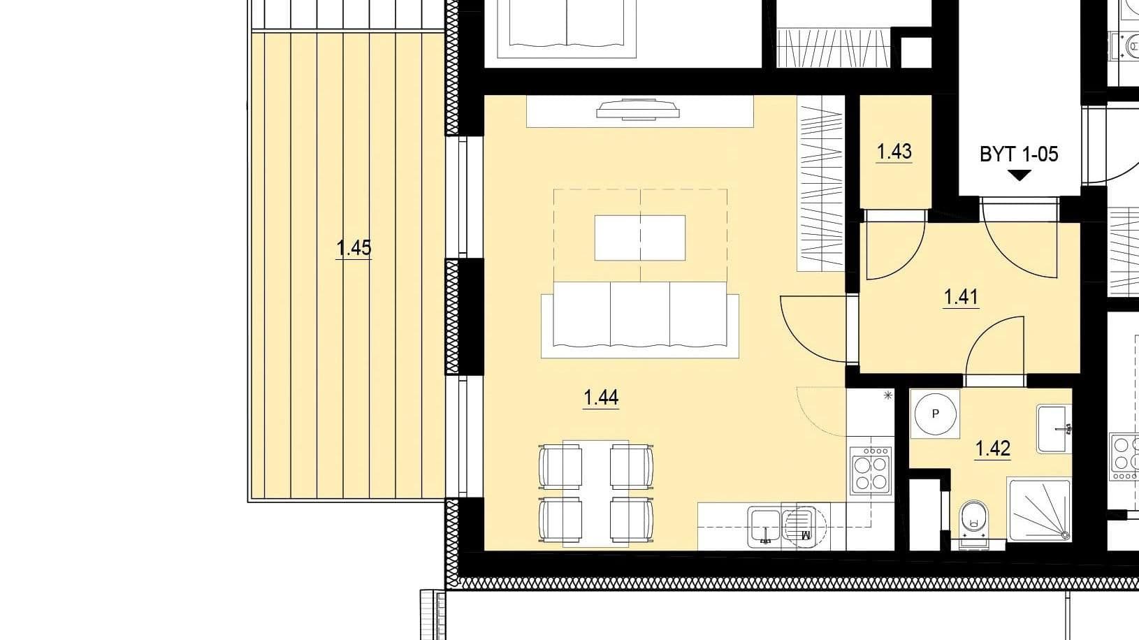 Pronájem bytu 1+kk 37 m², Selská, Brno, Jihomoravský kraj Pronájem bytu 1+kk 37 m², Selská, Brno, Jihomoravský kraj