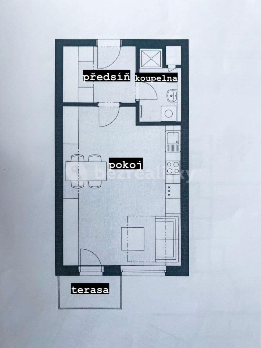 Pronájem bytu 1+kk 42 m², Škrábkových, Praha, Praha Pronájem bytu 1+kk 42 m², Škrábkových, Praha, Praha