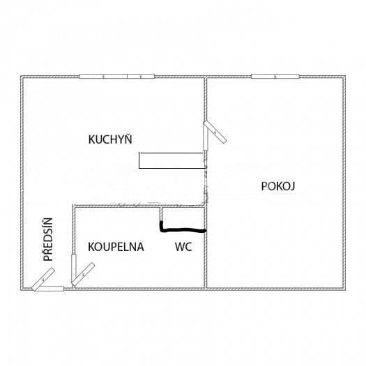 Pronájem bytu 2+kk 37 m², Barrandova, Ústí nad Labem, Ústecký kraj Pronájem bytu 2+kk 37 m², Barrandova, Ústí nad Labem, Ústecký kraj