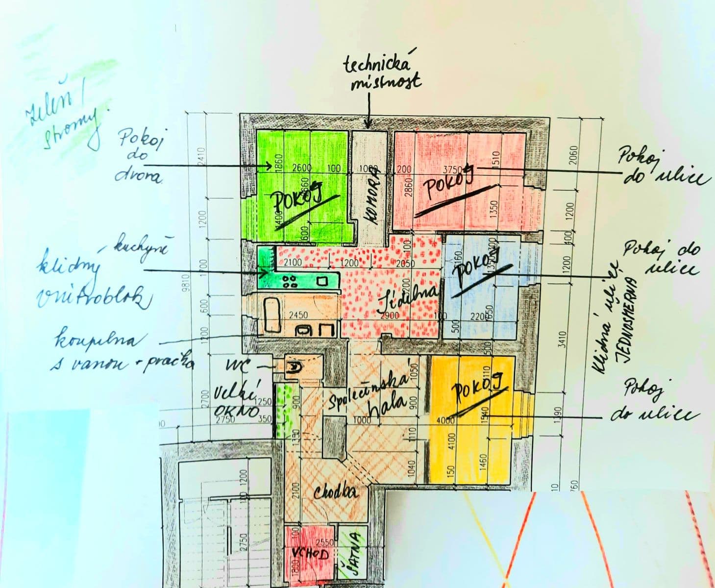 Pronájem bytu 4+1 92 m², Krásova, Praha, Praha Pronájem bytu 4+1 92 m², Krásova, Praha, Praha