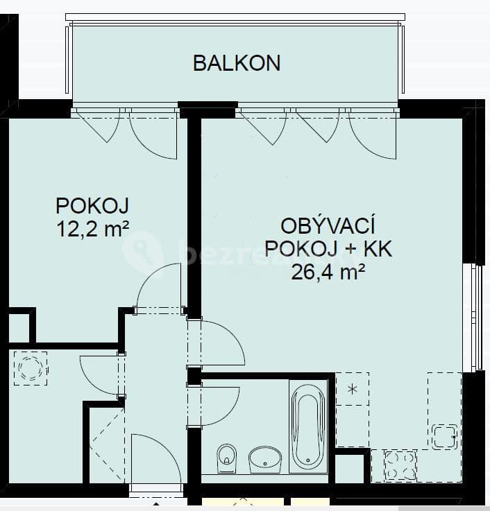 Pronájem bytu 2+kk 51 m², Hlučkova, Praha, Praha Pronájem bytu 2+kk 51 m², Hlučkova, Praha, Praha