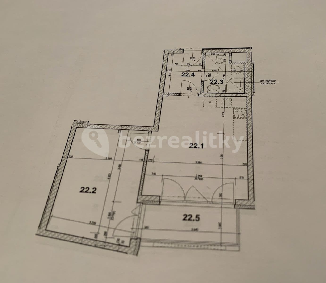 Pronájem bytu 2+kk 52 m², Mantovská, Praha, Praha Pronájem bytu 2+kk 52 m², Mantovská, Praha, Praha