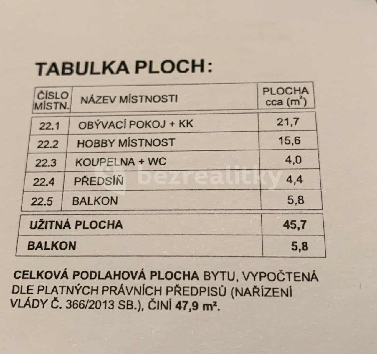 Pronájem bytu 2+kk 52 m², Mantovská, Praha, Praha Pronájem bytu 2+kk 52 m², Mantovská, Praha, Praha