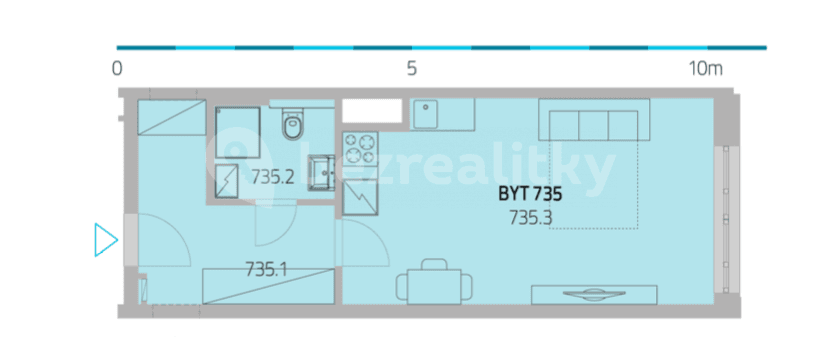 Pronájem bytu 1+kk 37 m², Nepomuckých, Praha, Praha Pronájem bytu 1+kk 37 m², Nepomuckých, Praha, Praha