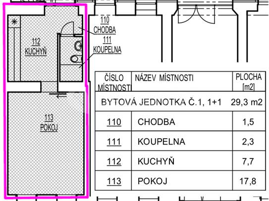 Pronájem bytu 1+1 29 m², Jeronýmova, Brno, Jihomoravský kraj Pronájem bytu 1+1 29 m², Jeronýmova, Brno, Jihomoravský kraj