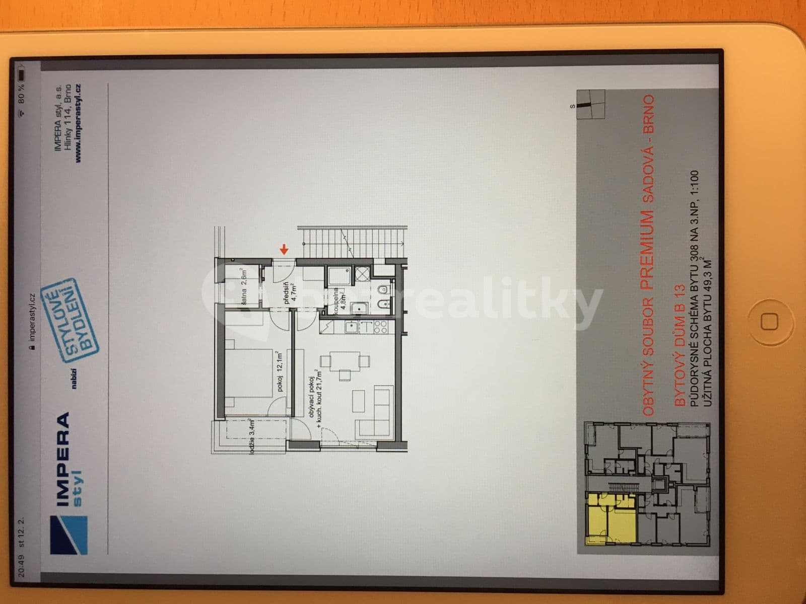 Pronájem bytu 2+kk 54 m², Moskalykova, Brno, Jihomoravský kraj Pronájem bytu 2+kk 54 m², Moskalykova, Brno, Jihomoravský kraj