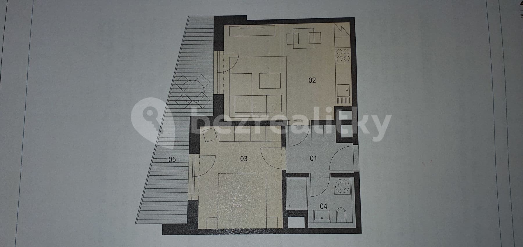 Pronájem bytu 2+kk 57 m², Novovysočanská, Praha, Praha Pronájem bytu 2+kk 57 m², Novovysočanská, Praha, Praha