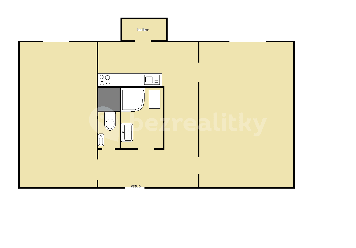 Pronájem bytu 2+1 56 m², Na Chodovci, Praha, Praha Pronájem bytu 2+1 56 m², Na Chodovci, Praha, Praha