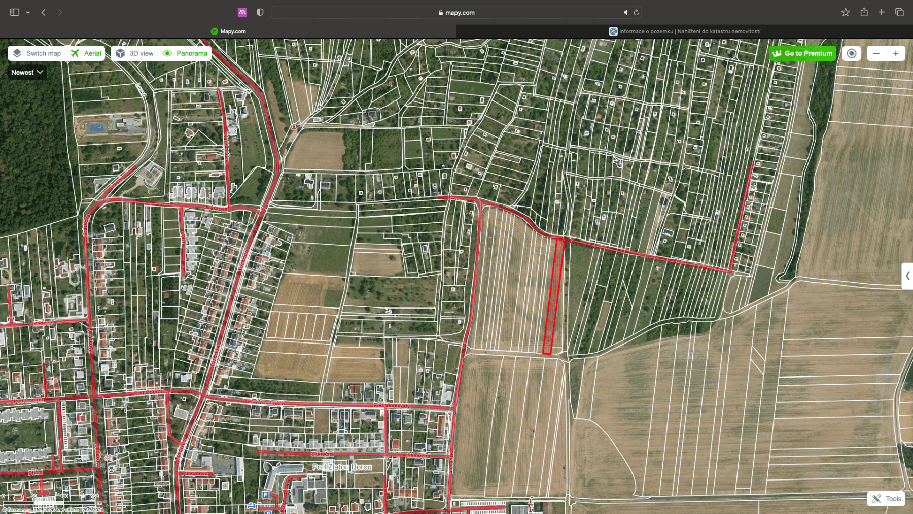 Prodej pozemku 2.452 m², Zlatá Hora, Slavkov u Brna, Jihomoravský kraj Prodej pozemku 2.452 m², Zlatá Hora, Slavkov u Brna, Jihomoravský kraj