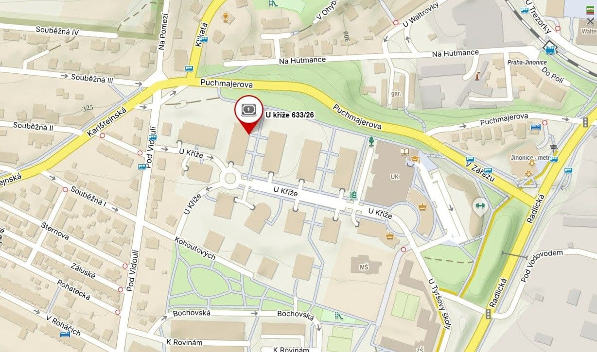 Pronájem bytu 2+kk 69 m², U Kříže, Praha, Praha Pronájem bytu 2+kk 69 m², U Kříže, Praha, Praha