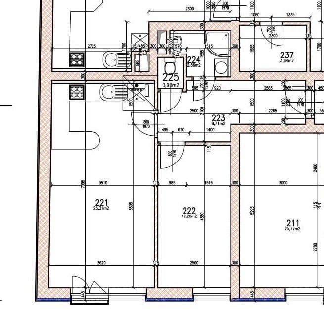 Pronájem bytu 2+kk 49 m², Klapkova, Praha, Praha Pronájem bytu 2+kk 49 m², Klapkova, Praha, Praha