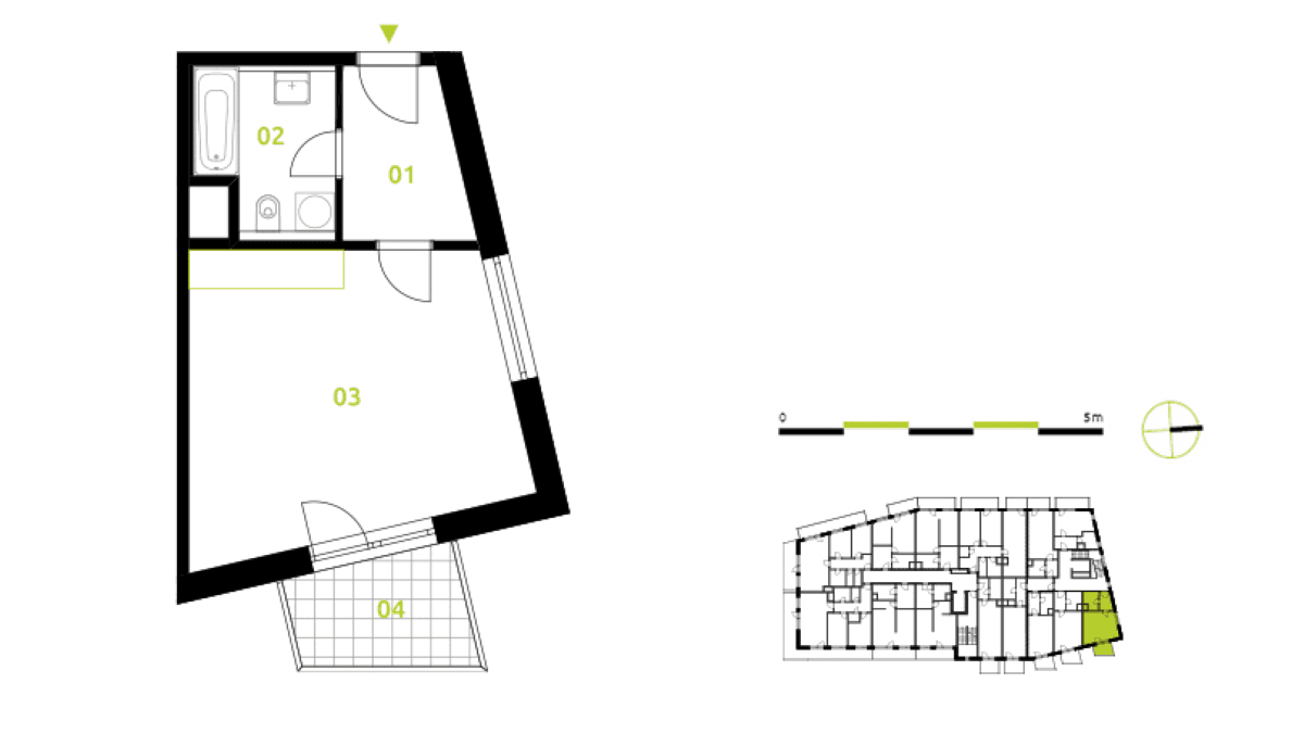 Pronájem bytu 1+kk 39 m², Československého exilu, Praha, Praha Pronájem bytu 1+kk 39 m², Československého exilu, Praha, Praha