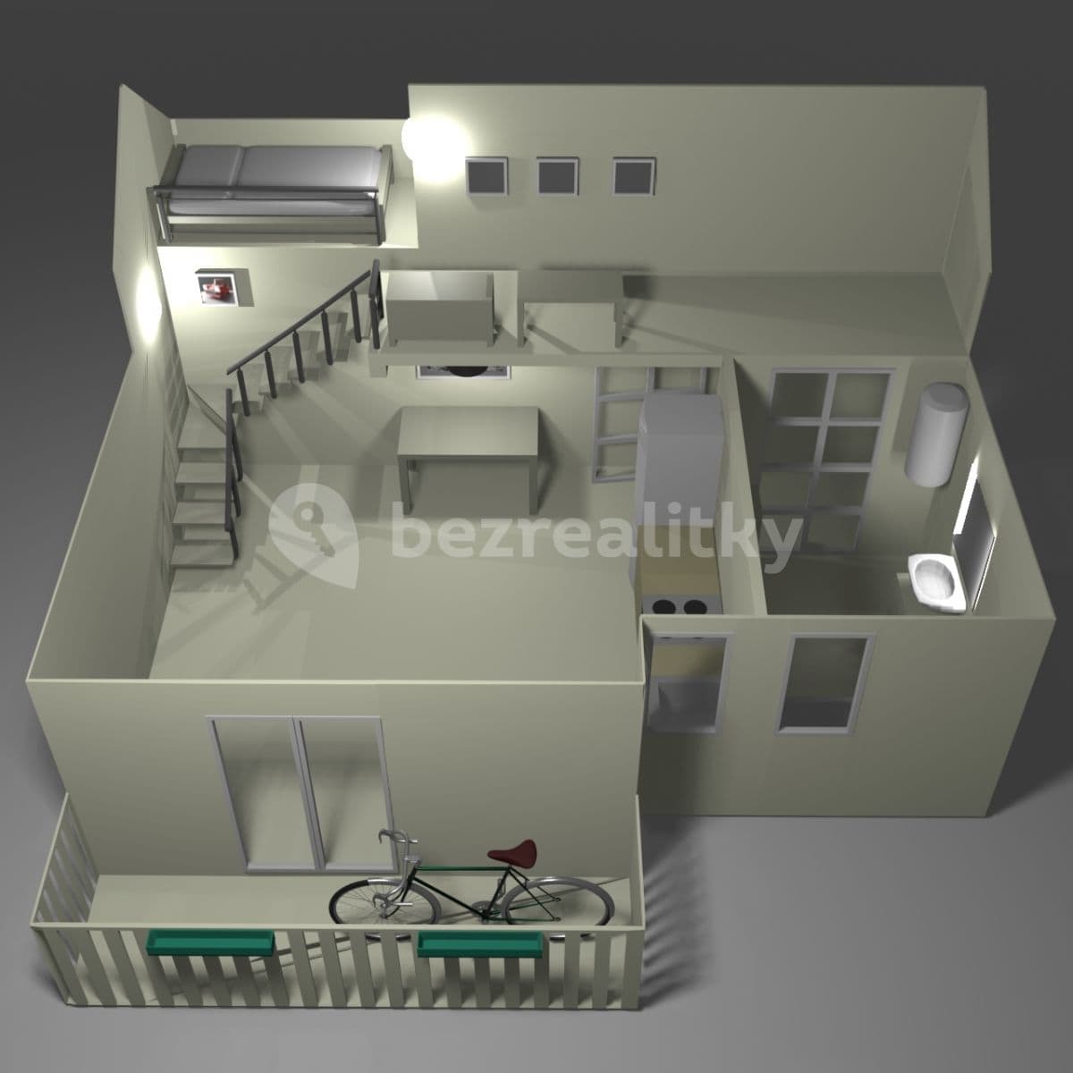 Pronájem bytu 1+kk 48 m², Jabloňová, Praha, Praha Pronájem bytu 1+kk 48 m², Jabloňová, Praha, Praha