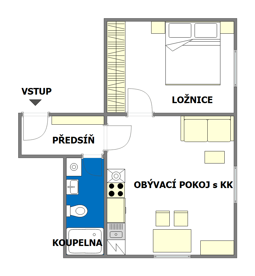 Pronájem bytu 2+kk 42 m², Sirotkova, Brno, Jihomoravský kraj Pronájem bytu 2+kk 42 m², Sirotkova, Brno, Jihomoravský kraj