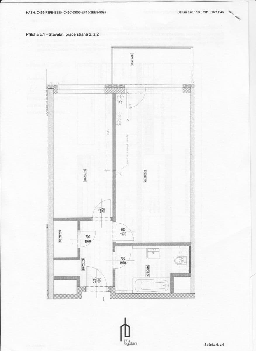 Pronájem bytu 2+kk 53 m², Honzíkova, Praha, Praha Pronájem bytu 2+kk 53 m², Honzíkova, Praha, Praha