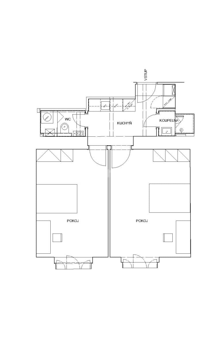 Pronájem bytu 2+1 55 m², Čajkovského, Praha, Praha Pronájem bytu 2+1 55 m², Čajkovského, Praha, Praha