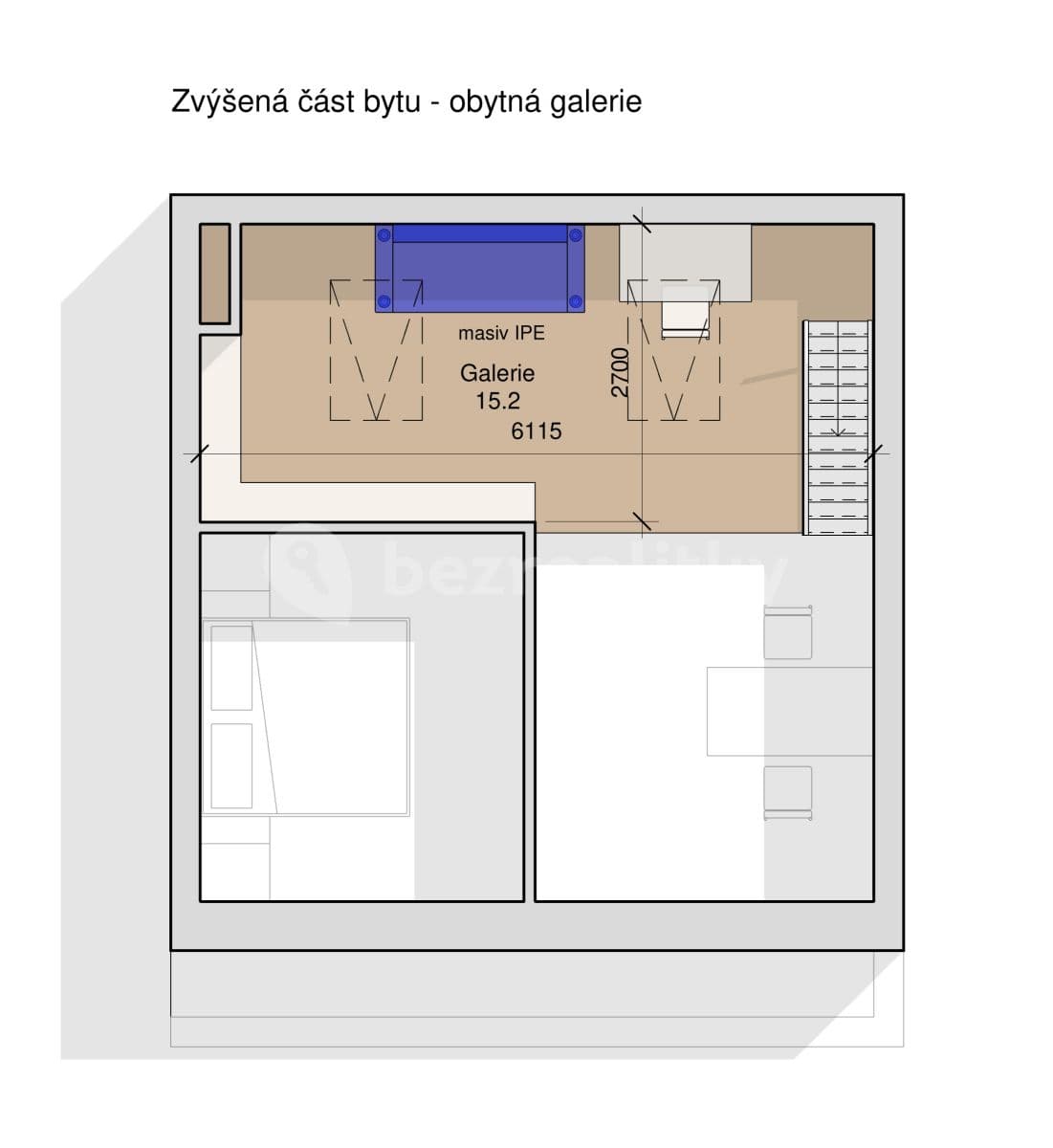 Pronájem bytu 2+kk 57 m², Praha, Praha Pronájem bytu 2+kk 57 m², Praha, Praha