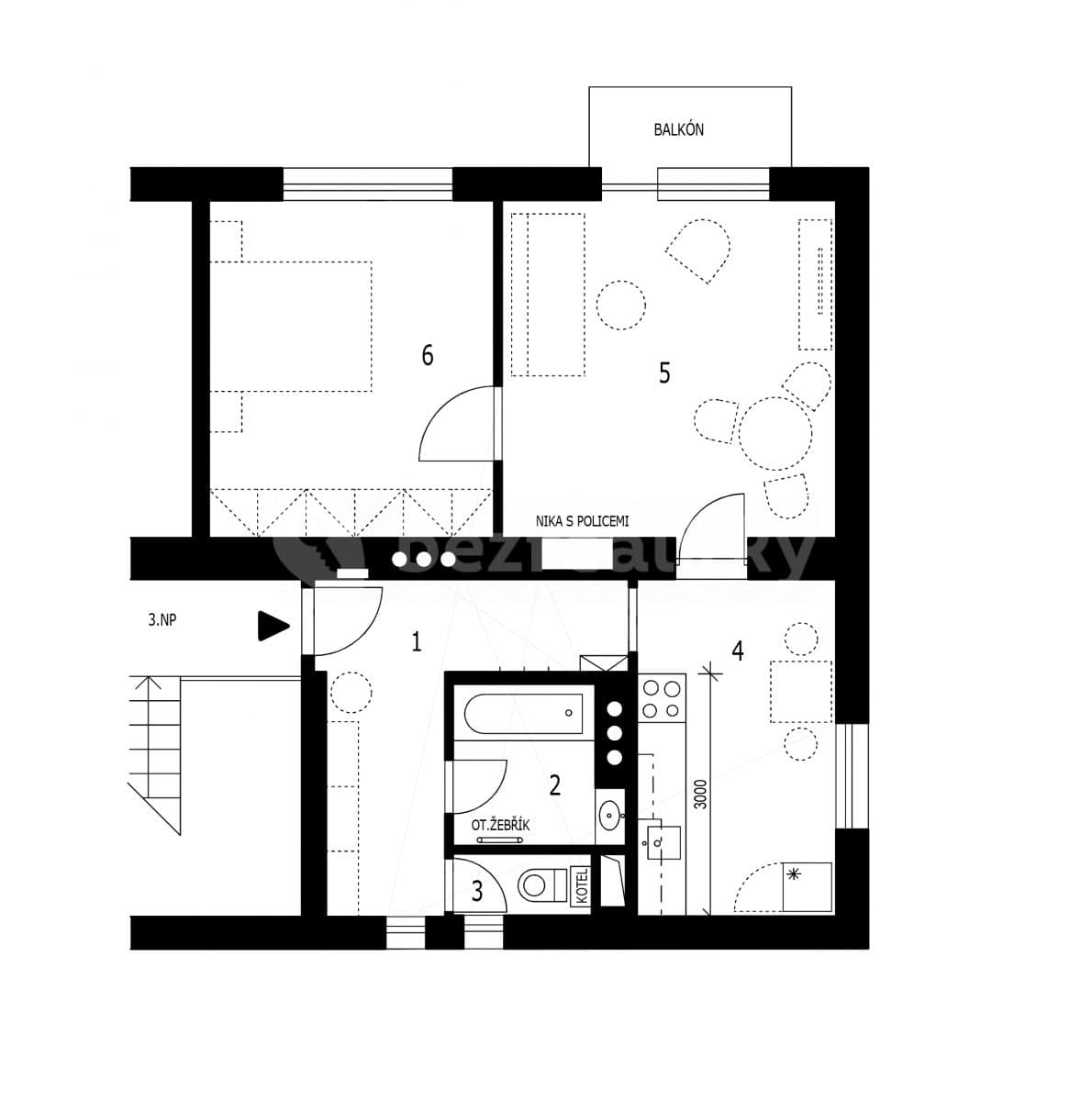 Pronájem bytu 2+1 60 m², 9. května, Litomyšl, Pardubický kraj Pronájem bytu 2+1 60 m², 9. května, Litomyšl, Pardubický kraj