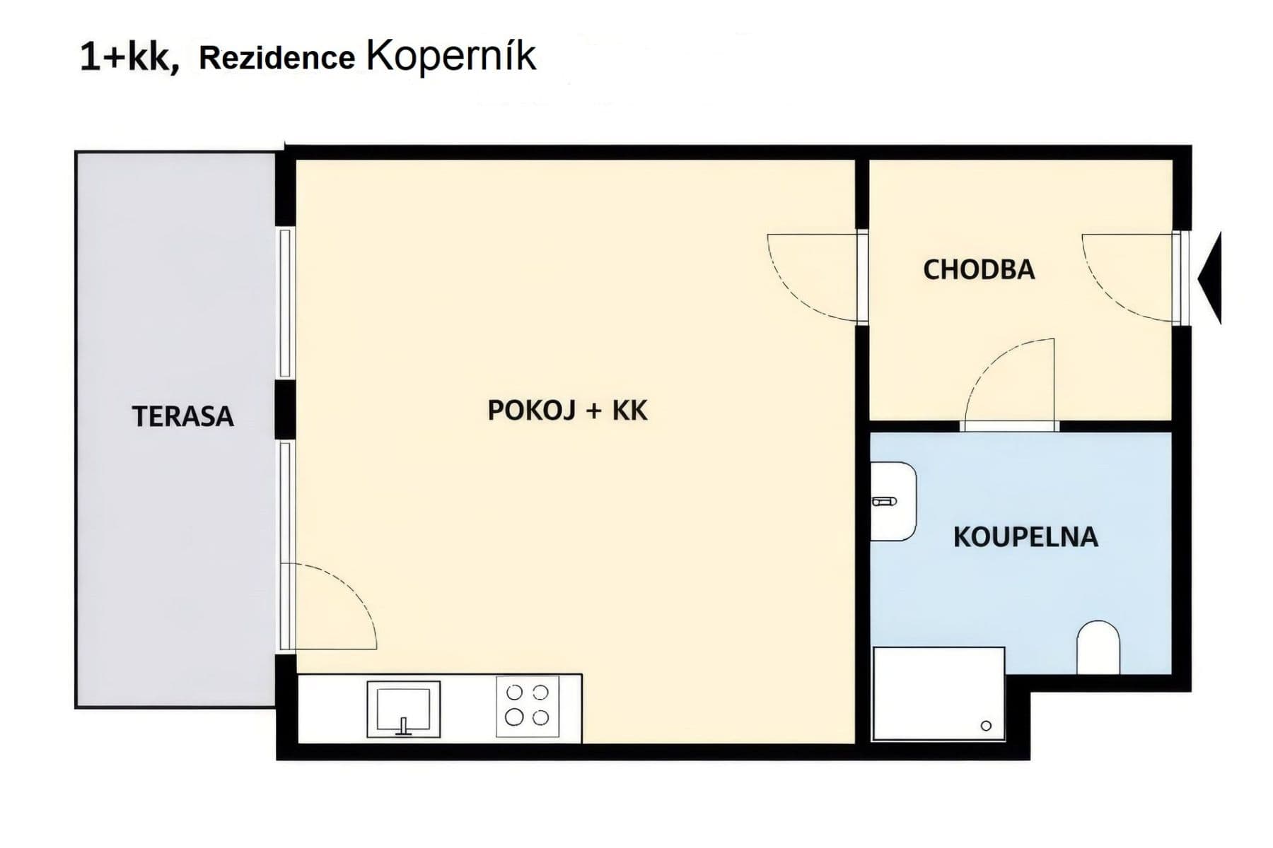 Pronájem bytu 1+kk 36 m², Koperníkova, Brno, Jihomoravský kraj Pronájem bytu 1+kk 36 m², Koperníkova, Brno, Jihomoravský kraj