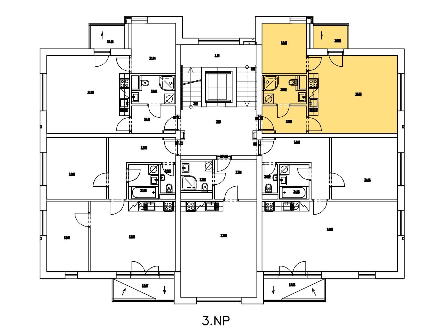 Pronájem bytu 2+kk 42 m², Kadečkové, Praha, Praha Pronájem bytu 2+kk 42 m², Kadečkové, Praha, Praha