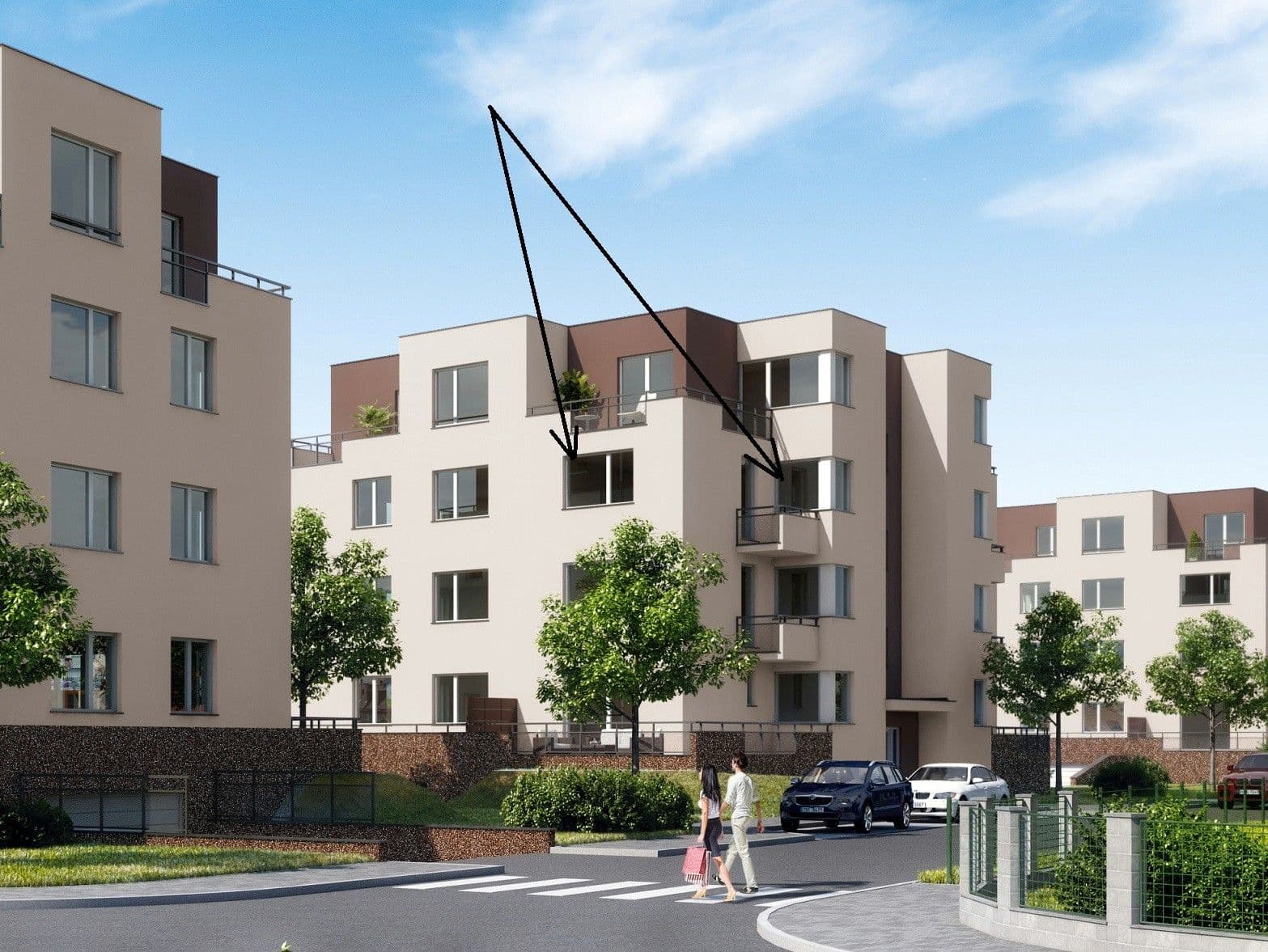 Pronájem bytu 2+kk 42 m², Kadečkové, Praha, Praha Pronájem bytu 2+kk 42 m², Kadečkové, Praha, Praha