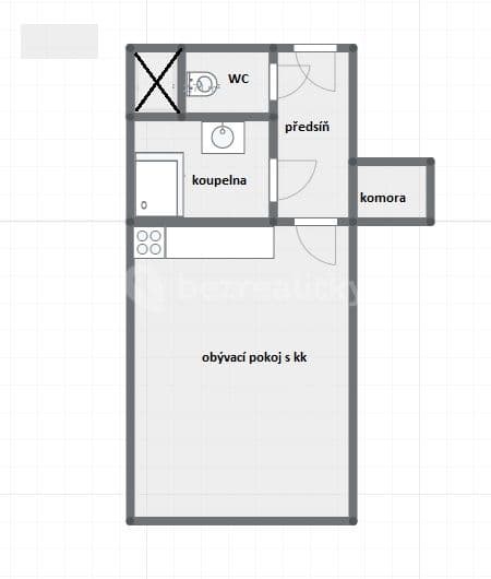 Pronájem bytu 1+kk 28 m², Nádražní, Praha, Praha Pronájem bytu 1+kk 28 m², Nádražní, Praha, Praha