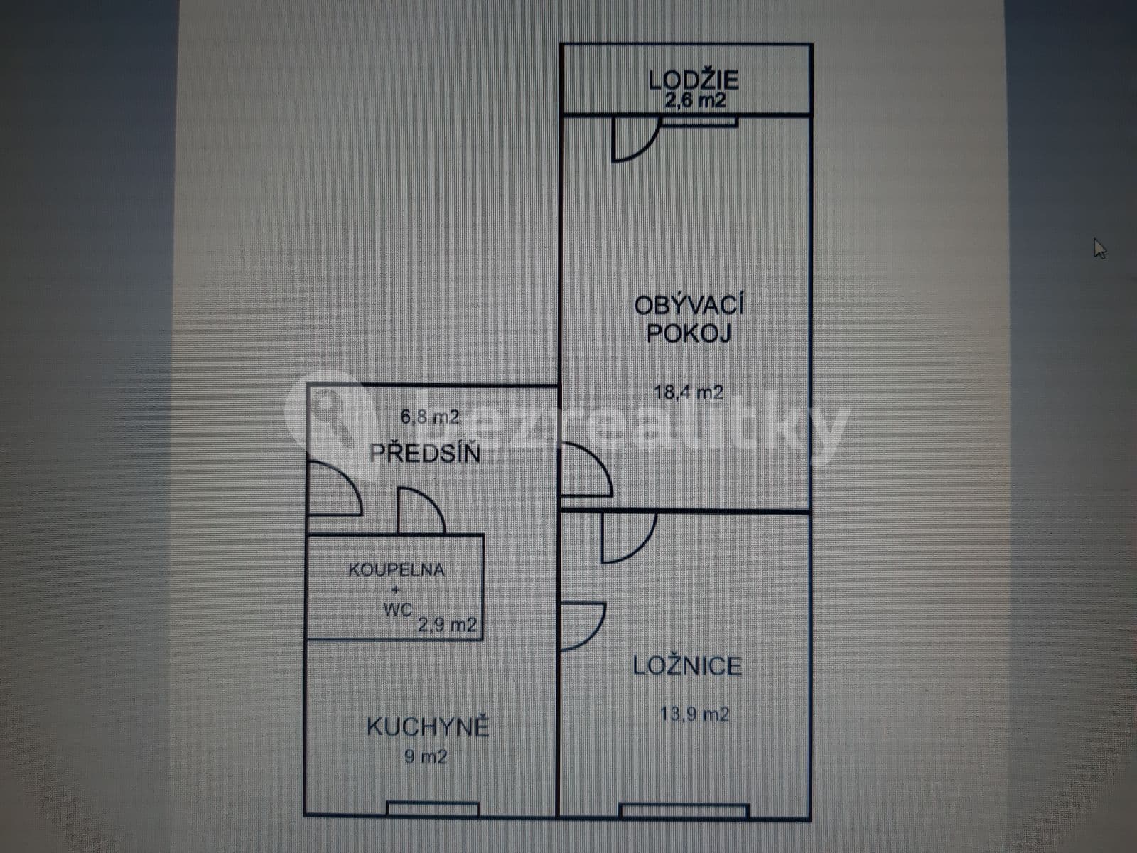 Pronájem bytu 2+1 56 m², Lipecká, Praha, Praha Pronájem bytu 2+1 56 m², Lipecká, Praha, Praha