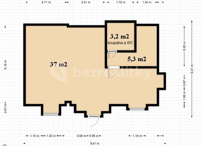 Pronájem nebytového prostoru 45 m², Sokolovská, Praha, Praha Pronájem nebytového prostoru 45 m², Sokolovská, Praha, Praha