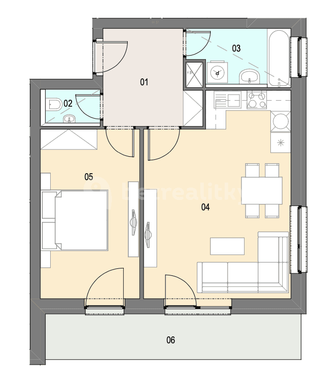 Pronájem bytu 2+kk 65 m², Antonína Petrofa, Hradec Králové, Královéhradecký kraj Pronájem bytu 2+kk 65 m², Antonína Petrofa, Hradec Králové, Královéhradecký kraj
