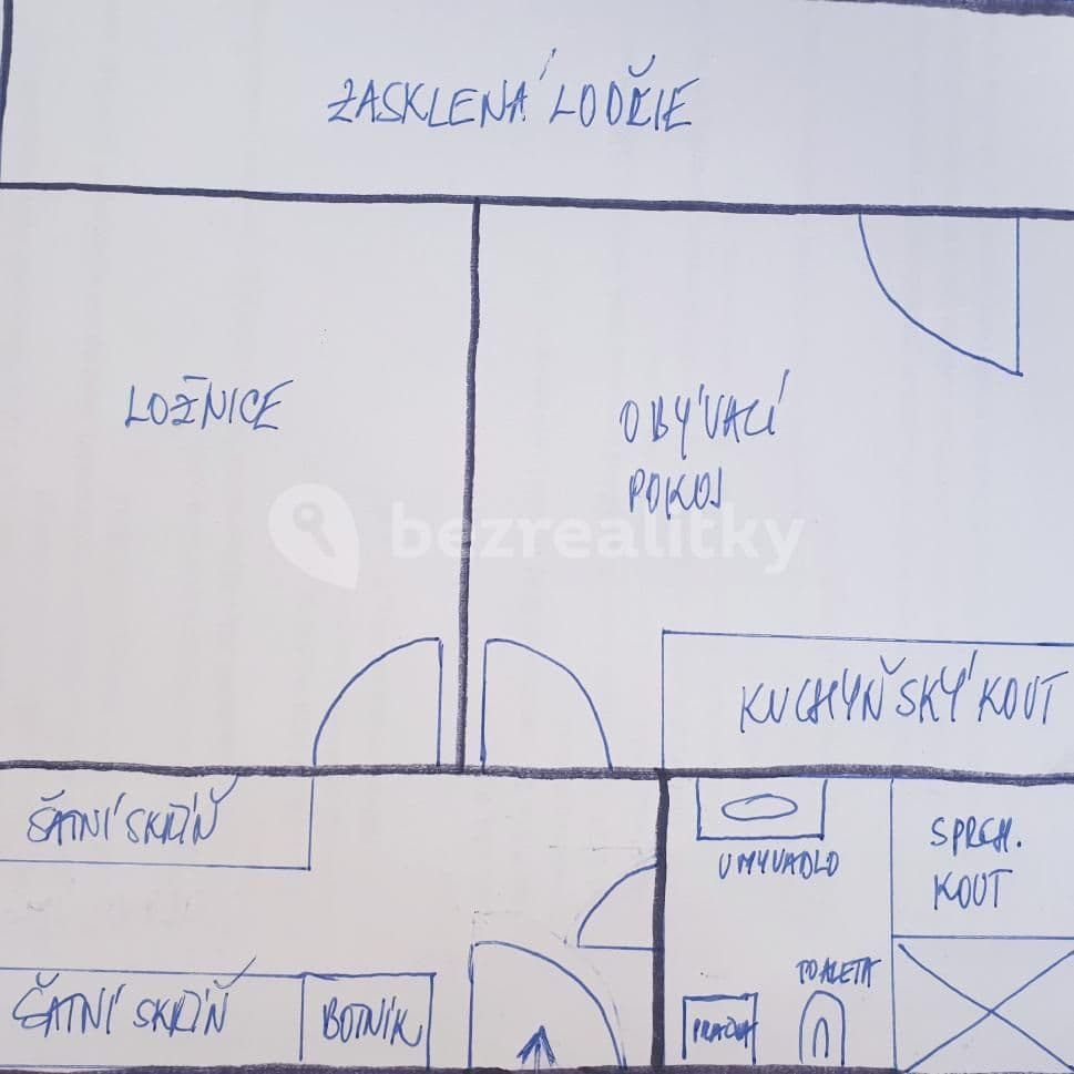 Pronájem bytu 2+kk 42 m², Tenisová, Praha, Praha Pronájem bytu 2+kk 42 m², Tenisová, Praha, Praha