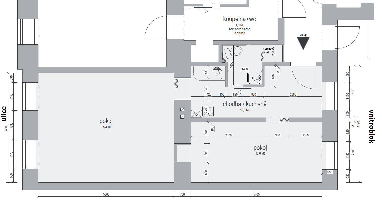 Pronájem bytu 2+1 51 m², Arne Nováka, Brno, Jihomoravský kraj Pronájem bytu 2+1 51 m², Arne Nováka, Brno, Jihomoravský kraj