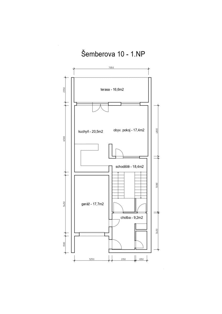 Pronájem domu 250 m², pozemek 290 m², Šemberova, Brno, Jihomoravský kraj Pronájem domu 250 m², pozemek 290 m², Šemberova, Brno, Jihomoravský kraj